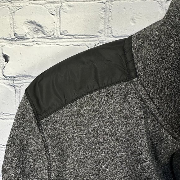 Michael Kors 1/4 Zip Pullover Sweater, Size Medium, Dark Gray/Black Trim - Picture 4 of 7